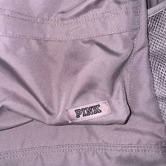 Victoria's Secret PINK Classic Backpack Purple Bookbag Zip Pockets School - Picture 2 of 5